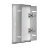 Einwurftür Premia weiß glänzend mit Push-Lock-Riegelschloss